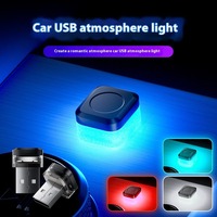 Lumières intérieures USB universelles pour voiture, lumières d'ambiance, mini ampoule rouge, bleu glacé, bleu, blanc