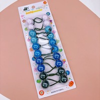 Couleur unie petit heurtoir boule cheveux cravates bande élastique téléphone cordon fil cheveux bobines bandes de caoutchouc pour queue de cheval bandeaux