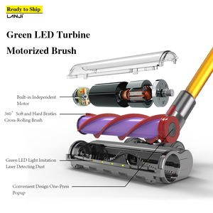 Aspirateur balai sans fil S702-2 avec écran tactile LED, filtre sans sac, 38 kPa, moteur sans balais rechargeable 500 W, aspiration à sec, bac à poussière 1,2 L - Product Image 5