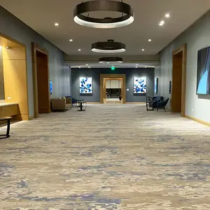 ניילון חומר Axminster שטיח יוקרה מלון ריצוף הדפסה מותאם אישית עיצוב מלון חדר שטיח עבור 5 כוכבים