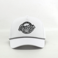 Casquette Snapback Personnalisée avec Logo Brodé, 5 Panneaux, Corde en Nylon, Visière Plate, Non Structurée, Imperméable, Haute Performance