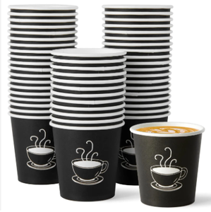 Wholesale Custom Single Wall Paper Cups Coffee Lids Hot Drinks Disposable Printing Carton Size Tea Cups with Tequila Use