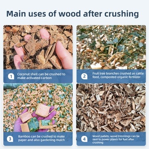 Quy mô lớn nấm log và chi nhánh Shredder gỗ cứng log chipper gỗ di động chipper - Product Image 3