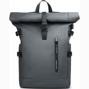 Sac à dos pour ordinateur portable Roll Top gratuit pour hommes et femmes, extensible, décontracté, 15,6 pouces, résistant à l'eau - Product Image 4