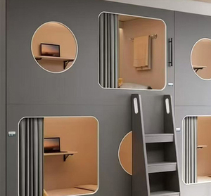 KSL Capsules de couchage de luxe en bois, lits superposés pour auberges, lits d'hôtel capsule avec serrure intelligente, personnalisables - Product Image 4