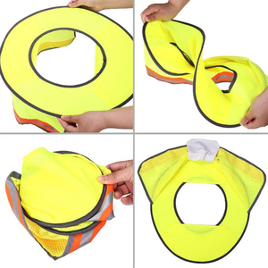 Casco de Seguridad Industrial YS con Cinta Reflectante Plateada, Casco Protector con Certificación EN397 de ABS para la Industria de la Construcción y Almacenes - Product Image 4