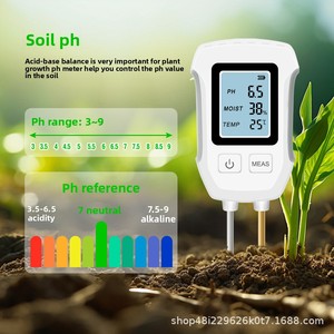 Medidor de Suelo 3 en 1 |   Medidor Digital de pH, Humedad y Temperatura para Jardín, Granja, Plantas en Maceta y Cuidado del Césped - Product Image 3