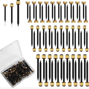 Clavos de Cobre con Punta Central, Clavos de Instrumentación con Cabeza de Cobre Semiredonda, Clavos de Cobre con Cabeza Dorada, Clavos de Acero Negro, Clavos para Cemento - Product Image 1