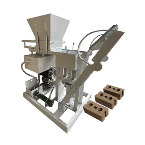 Eco Brick Equipment für das Handbuch für kleine Unternehmen Press SHM2-25 Interlocking Clay Soil Brick Making Machine zum Verkauf