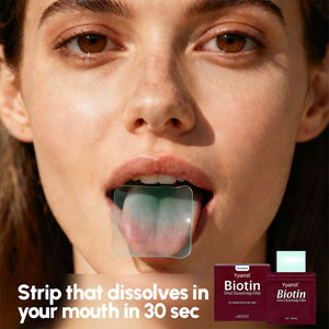 OEM/ODM Formule entièrement naturelle éclaircissante pour la peau, anti-rides, bandes orales de biotine, vitamines à dissolution rapide, dose personnalisée pour adultes - Product Image 6