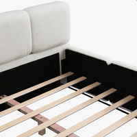 Cama Moderna, Duradera y de Lujo, Tamaño King Size, Precio de Fábrica, para Hotel u Hogar, Cama Tapizada King Size Personalizable