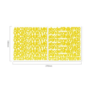 Autocollants pour Comptes DIY Imperméables <span class=keywords><strong>de</strong></span> 0,5 Pouce, <span class=keywords><strong>Lettres</strong></span> Dorées et Argentées, Autocollants Autocollants en Anglais - Product Image 5