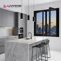 Ventana Francesa Grande de Aluminio con Triple Acristalamiento Negro, Insonorizada y de Eficiencia Energética