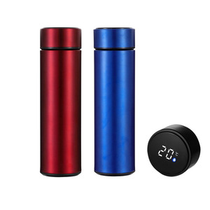 Vente en gros 500ml Led numérique en acier inoxydable isolé sous vide affichage de la température bouteille d'eau capteur de fiole à vide - Product Image 2