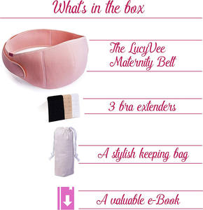 Sabuk Kehamilan Nyaman, Sabuk Kehamilan Nyaman untuk Pereda Nyeri Punggung & Panggul dengan Tali Yang Dapat Disesuaikan - Product Image 4