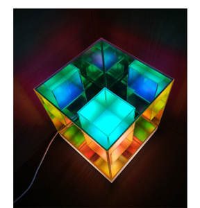Dream Acrylic Magic Cube Lámpara <span class=keywords><strong>de</strong></span> mesa LED <span class=keywords><strong>Rubik</strong></span>'s Night Light Room Atmosphere Decor lamp - Product Image 2