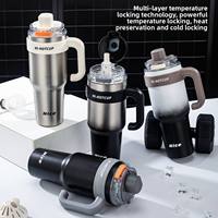 Nouvelle Tasse Thermos Isotherme en Acier Inoxydable Grande Capacité 2026 pour Hommes – Gobelet Portable avec Paille, Format Jumbo, Résistant à la Glace