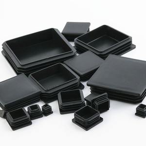 <span class=keywords><strong>Bouchon</strong></span> <span class=keywords><strong>carré</strong></span> en plastique PE <span class=keywords><strong>carré</strong></span> noir robuste pour étagères de meubles et accessoires de machines ménagères - Product Image 3