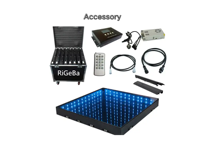 Plancher de danse LED magnétique sans fil en verre trempé 3D, IP65, blanc chaud, avec lumières mobiles et laser pour mariages, fêtes et éclairages de scène