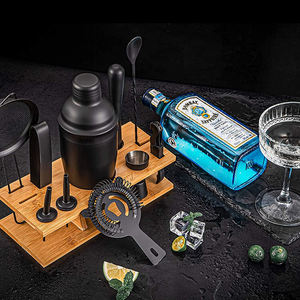 Ouyada Hot Selling 6-teiliges Shaker Cocktail Set Edelstahl Barkeeper Kit mit Acryl Stand <span class=keywords><strong>Bar</strong></span> Tools - Product Image 4