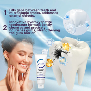 Dentifrice blanchissant professionnel bio à 7,5 % HAP pour une haleine fraîche, marque distributeur, vente chaude, fournisseur de dentifrice éclaircissant les dents - Product Image 2