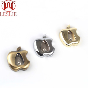 Soporte para Barra de Armario Heidilis con Forma de Manzana, Montado en la Pared, Aleación Fundida a Presión, Cromo Antiguo, Dorado Perlado 1623AB - Product Image 3