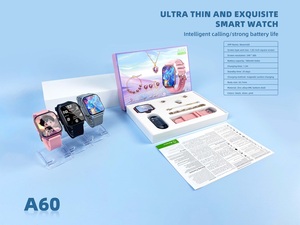 Hot <span class=keywords><strong>A60</strong></span> Plus Smart Watch Set 7in1 Que Contiene Con Collar De Acero Inoxidable Reloj A60plus <span class=keywords><strong>A60</strong></span> + <span class=keywords><strong>A60</strong></span> Plus Smartwatch 7 En 1 Set - Product Image 3