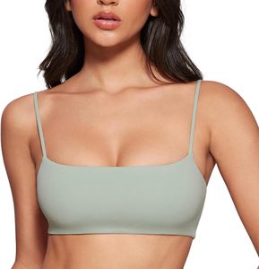 Reggiseno sportivo INGIA da donna traspirante ad alto sostegno con scollo quadrato, spalline sottili, imbottito, senza ferretto, per yoga e allenamento, modello crop top - Product Image 6