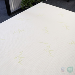 Kain matras rajut serat bambu, kain matras bisa dicuci dan bernapas tekstil rumah - Product Image 3