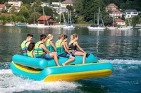 Fauteuil gonflable Crazy Spinning UFO Slider, tube de ski nautique tractable et torsadé, en vente