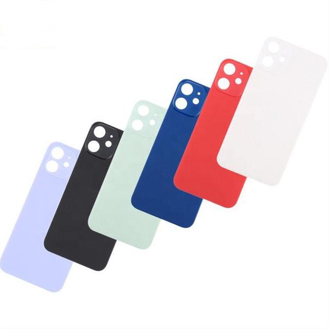Big Hole Battery Back Glass Cover Housing for iPhone 12 Colorful Rear Door Panel
