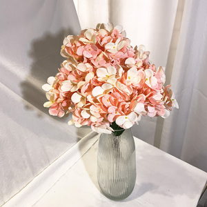 Ramo de flores de hortensia artificiales de alta calidad para centros de mesa de boda decoración de flores - Product Image 4