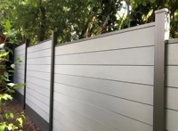 Clôture frontalière pour gazon ciment terre WPC bois Composite confidentialité latte porte panneau Offre Spéciale construction clôture