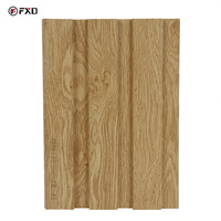 Panel de Pared Interior de WPC Laminado con Película de PVC de Diseño Moderno para Diseño de Club de Lujo