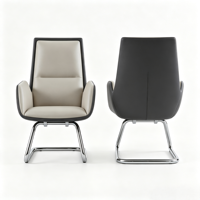 Chaise de direction ergonomique confortable à hauteur réglable en cuir PU pivotante, idéale pour le bureau à domicile et les bureaux professionnels