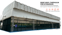 Bâche de camion en PVC OEM/ODM avec tissu industriel en filament de polyester pour couvertures de toit de camion, nouvelle génération de bâche de camion