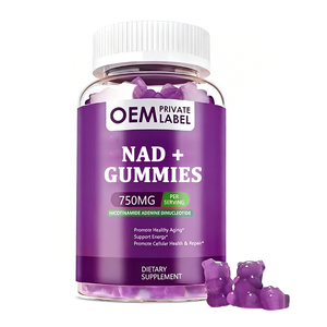 Suplemento OEM NAD+ de Marca Privada, Vitamina B3, Colágeno Hidrolizado, Gomitas Herbales Sin Azúcar Antienvejecimiento, Estimulan la Producción Celular - Product Image 1