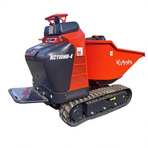 Mini-dumper de construction Kubota KC110HR-4 d'occasion, alimenté au diesel, avec chargeur sur chenilles, capacité de la benne de 0,3 m³ et forte puissance de creusement - Product Image 2