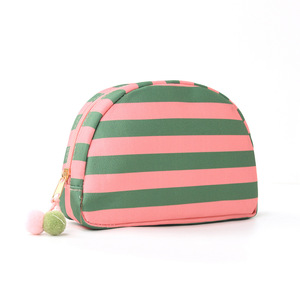 Bolsa <span class=keywords><strong>de</strong></span> <span class=keywords><strong>Maquillaje</strong></span> Portátil <span class=keywords><strong>de</strong></span> Lona a Rayas Coloridas RTS, Bolsa Organizadora con Cierre para Viaje - Product Image 3