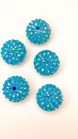 Perles en résine AB de 12 mm à 20 mm, couleur scintillante, perles acryliques pavées effet boule disco pour la fabrication de bijoux DIY, vente en gros