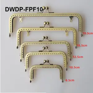 DWDP 8.5CM 10.5CM 12.5CM 15CM Metal Purse Frame Kiss Clasp Lock Frame for DIY Craft Purse Bag Clutch