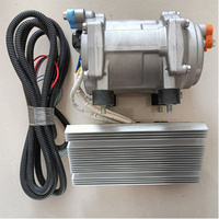Climatiseur Électrique de Stationnement 12/24 Volts avec Compresseur d'Air et Évaporateur Auto AC pour Camping-Car et Voiture