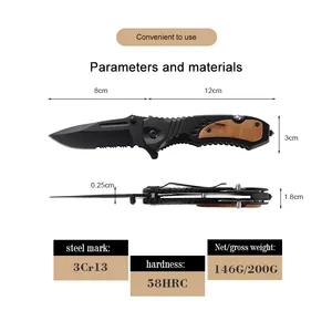 Hot-selling Customized Multifunctional Folding Pocket Knife Suitable For Daily Carrying Outdoor Camping Survival Knife