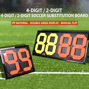 Tablero de Sustitución de Jugadores de Fútbol de Doble Cara, Tablero Manual para Cambio de Jugadores, Marcador de Fútbol - Product Image 3