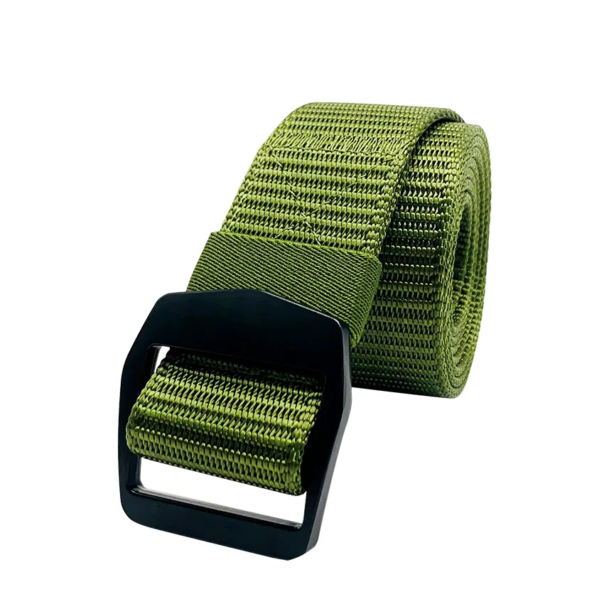 Gacent High Quality Factory Wholesale Custom Color Belt Automatic Buckle Fabric Outdoor Man Woven EDC Canvas Belt