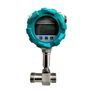 Good price Digital Display Swirl Turbine flow transmitter measure fluid velocity oil heavy fuel