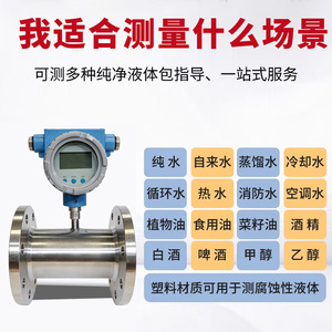 Turbine Flow Meter 4-20mA DN4-DN200MM Stainless Steel For Oil Water Measurement - Product Image 5