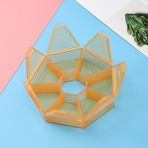 Low MOQ Wholesale PP Food Grade 8.3cm 7-Day Round <b>Pill</b> <b>Box</b> with Logo Customization and Child-Proof Option - Product Image 5