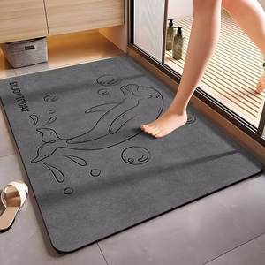 Alfombra de Baño Absorbente de Tierra de Diatomeas con Diseño de Dibujos Animados Personalizado, de Secado Rápido, Antideslizante y Resistente a las Manchas para el Hogar, Baño y Puerta - Product Image 4