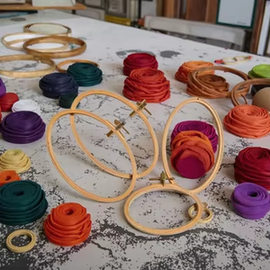 Telaio Circolare Regolabile per Ricamo a Punto Croce Juncai, 8 Pollici, Ecologico, per Arte Popolare e Fai-da-Te - Product Image 5